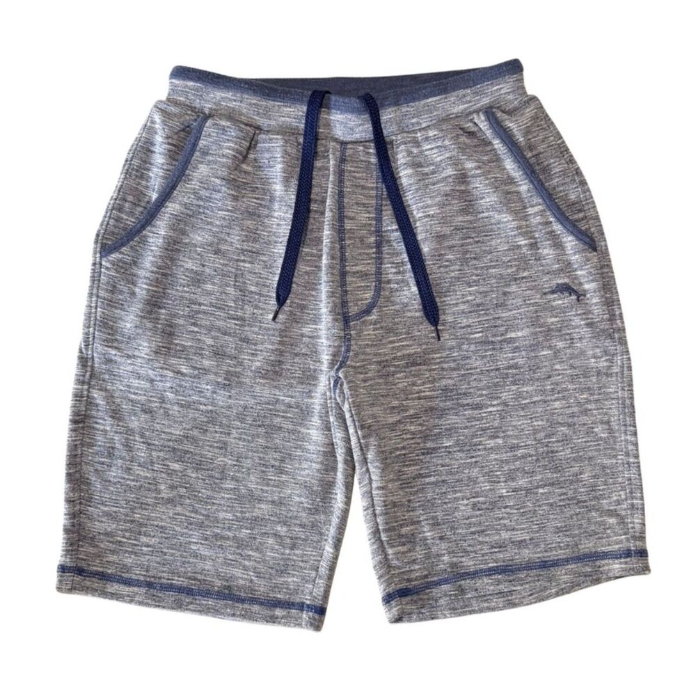 Tommy Bahama Men's Jersey Lounge Shorts — Heathered Blue — S
